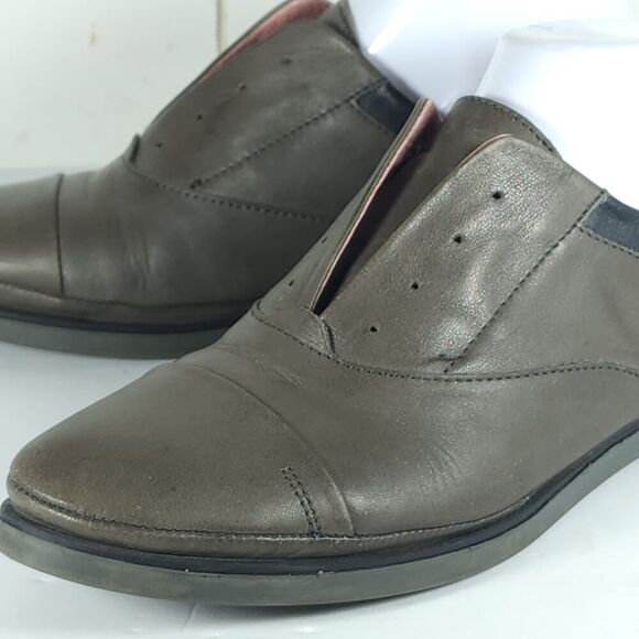 PIKOLINOS Women's Pyrgos US8,5 EU39 Gray Leather Laceless Slip-On Flat Oxford - Picture 13 of 16